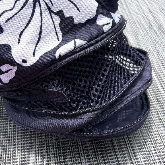 Speedo Hawaiian Floral Canvas Drawstring Depot Bag Blue Great Condition - Picture 11 of 13